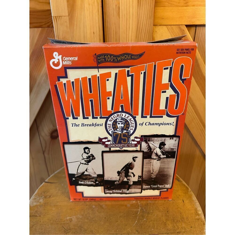 1996 The Negro Leagues 75th Commemorative Year EMPTY Wheaties Cereal Box